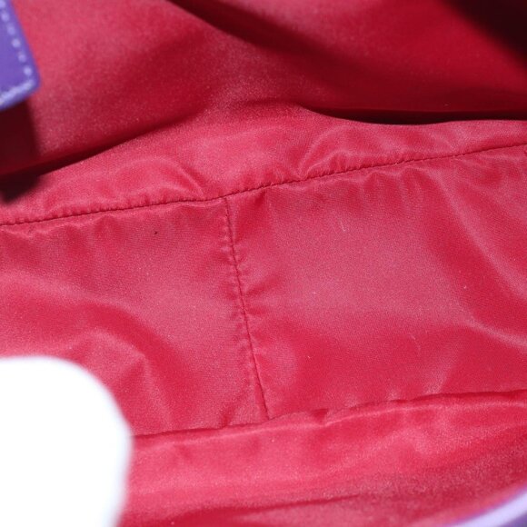 Christian Dior Purple Trotter Canvas Shoulder Bag - Picture 13 of 16